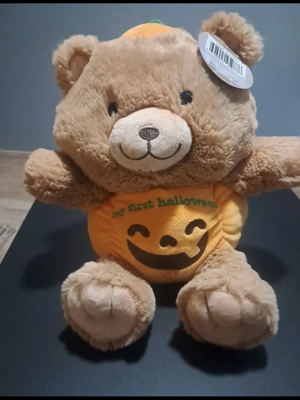 PearHead My First Halloween Teddy Bear Plush Pumpkin 10” Baby Toy